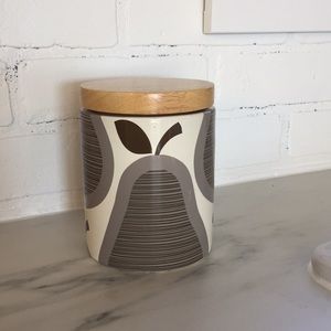 Orla Kiely pear cannister